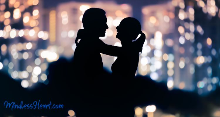 love sparks on a date