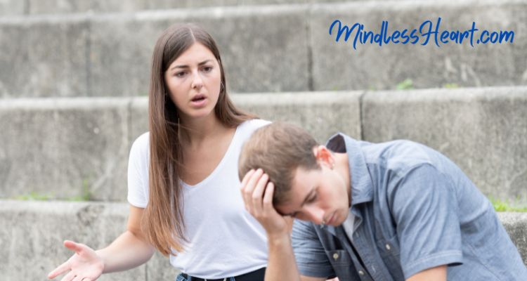 man and woman arguing about money