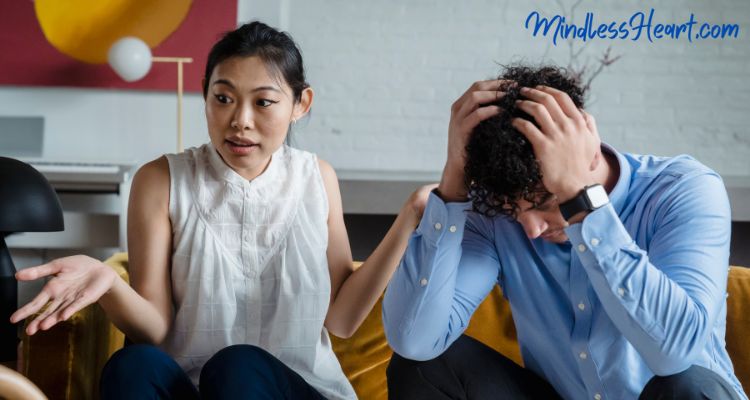 burying feelings during argument